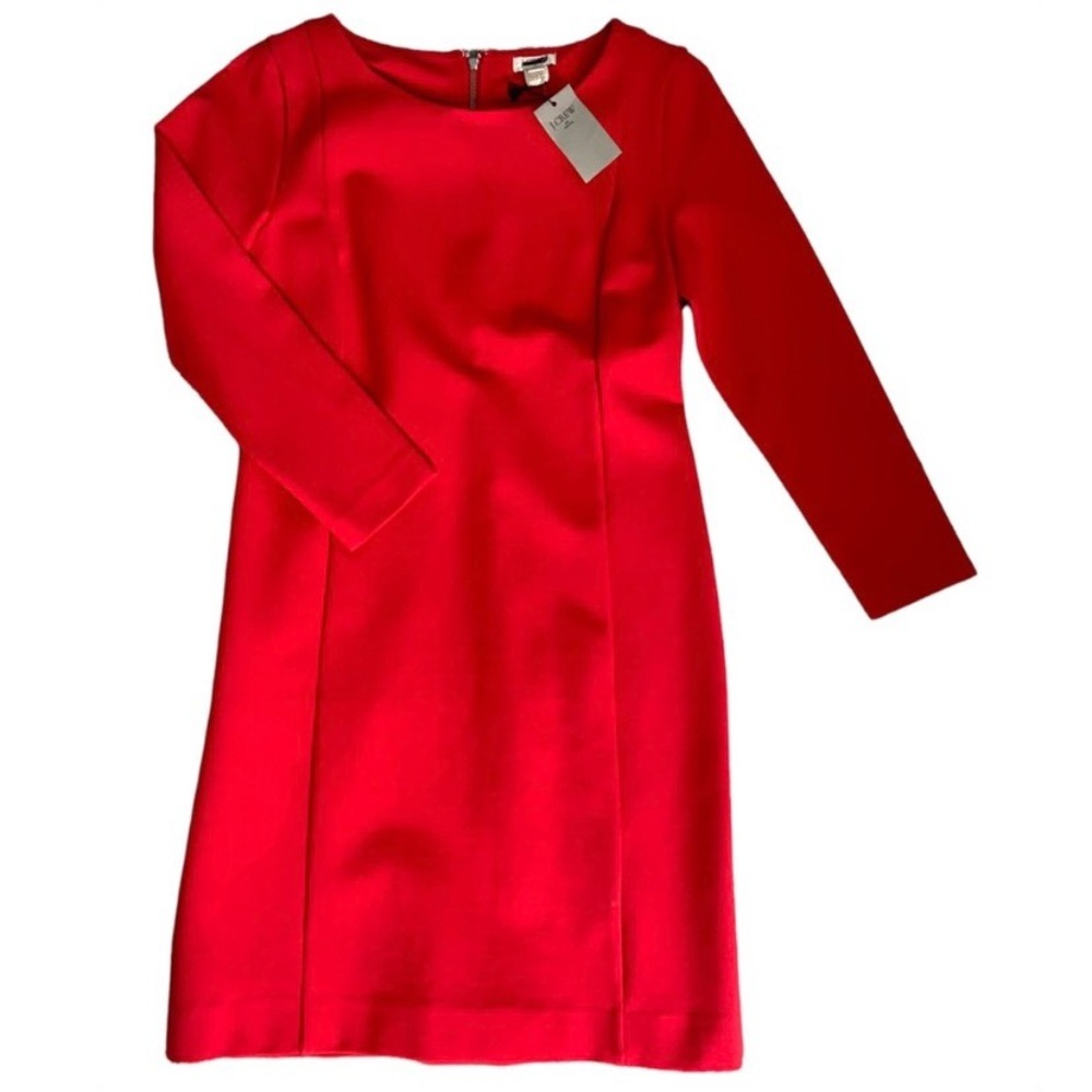 🎉J crew deep orange sheath/body con dress XS petite **Host Pick!!**